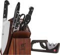 Zwilling Pro 7 Piece Block Set with Bonus Sharpener
