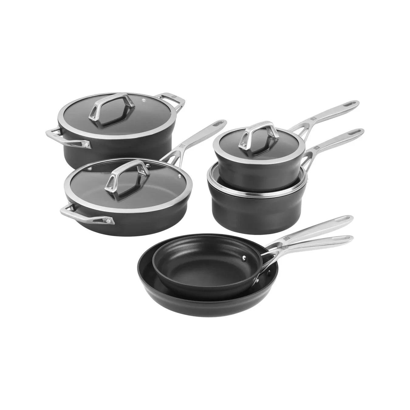 ZWILLING Motion Nonstick Hard-Anodized 10-Piece Cookware Set, Aluminum