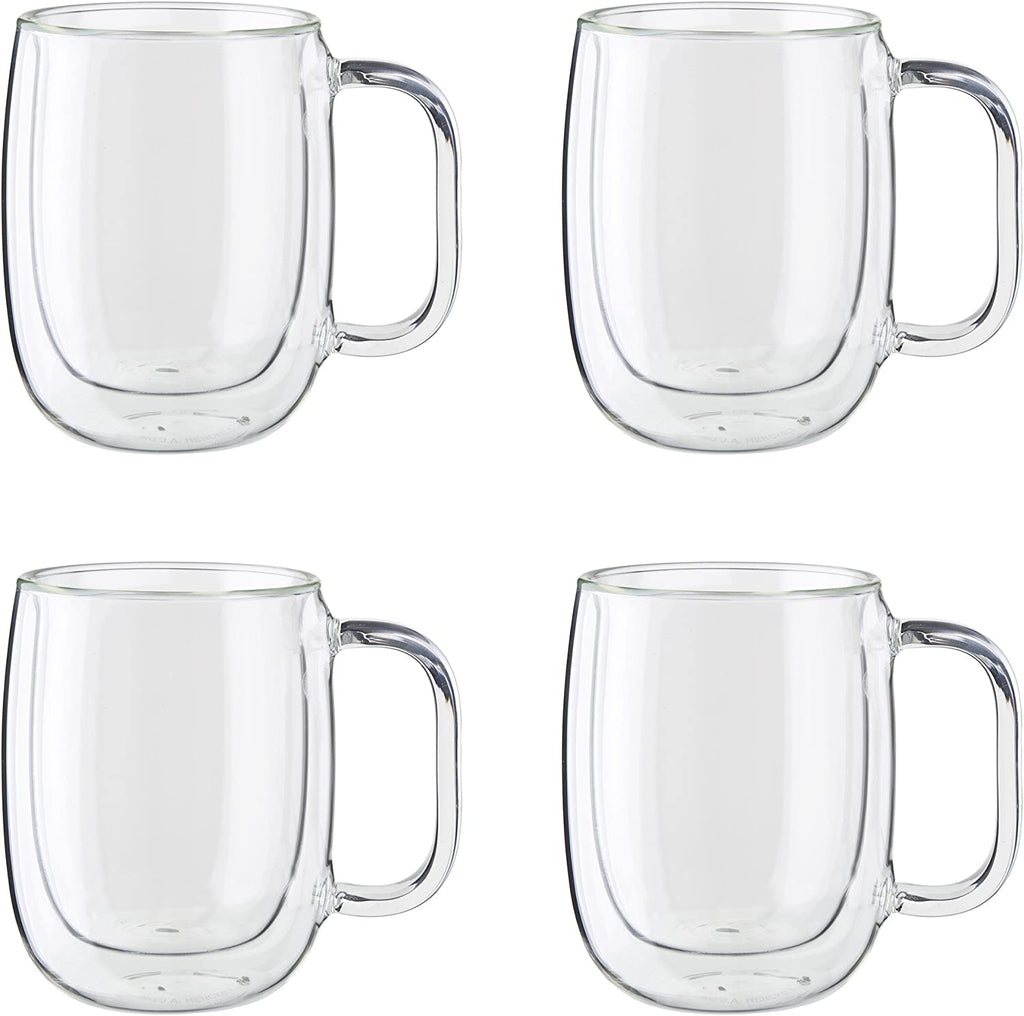 Zwilling Sorrento Plus Double Wall Glassware 4-PC Mug Set